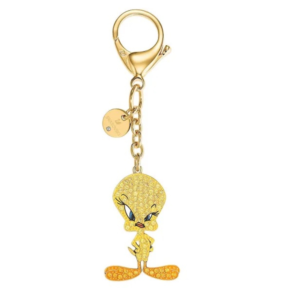 NIB Swarovski Looney Tunes Tweety Bag Charm